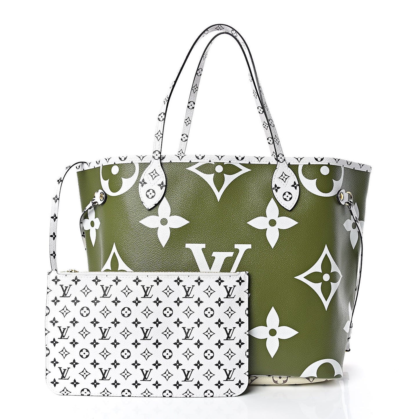 Monogram Giant Neverfull MM Kaki