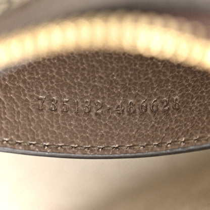Gucci GG Supreme Monogram Textured Dollar Calfskin Web Small Ophidia GG Handbag Beige Ebony New Acero 7 of 14