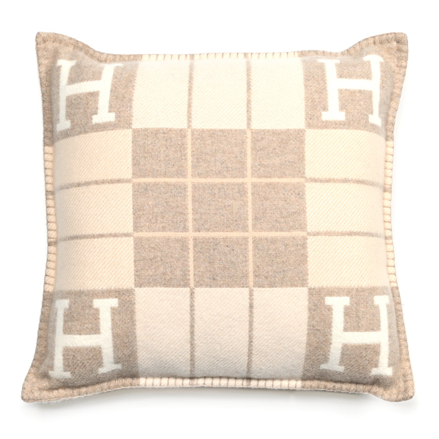 Hermes Wool Cashmere Avalon III Pillow PM Coco Camomille 2 of 3