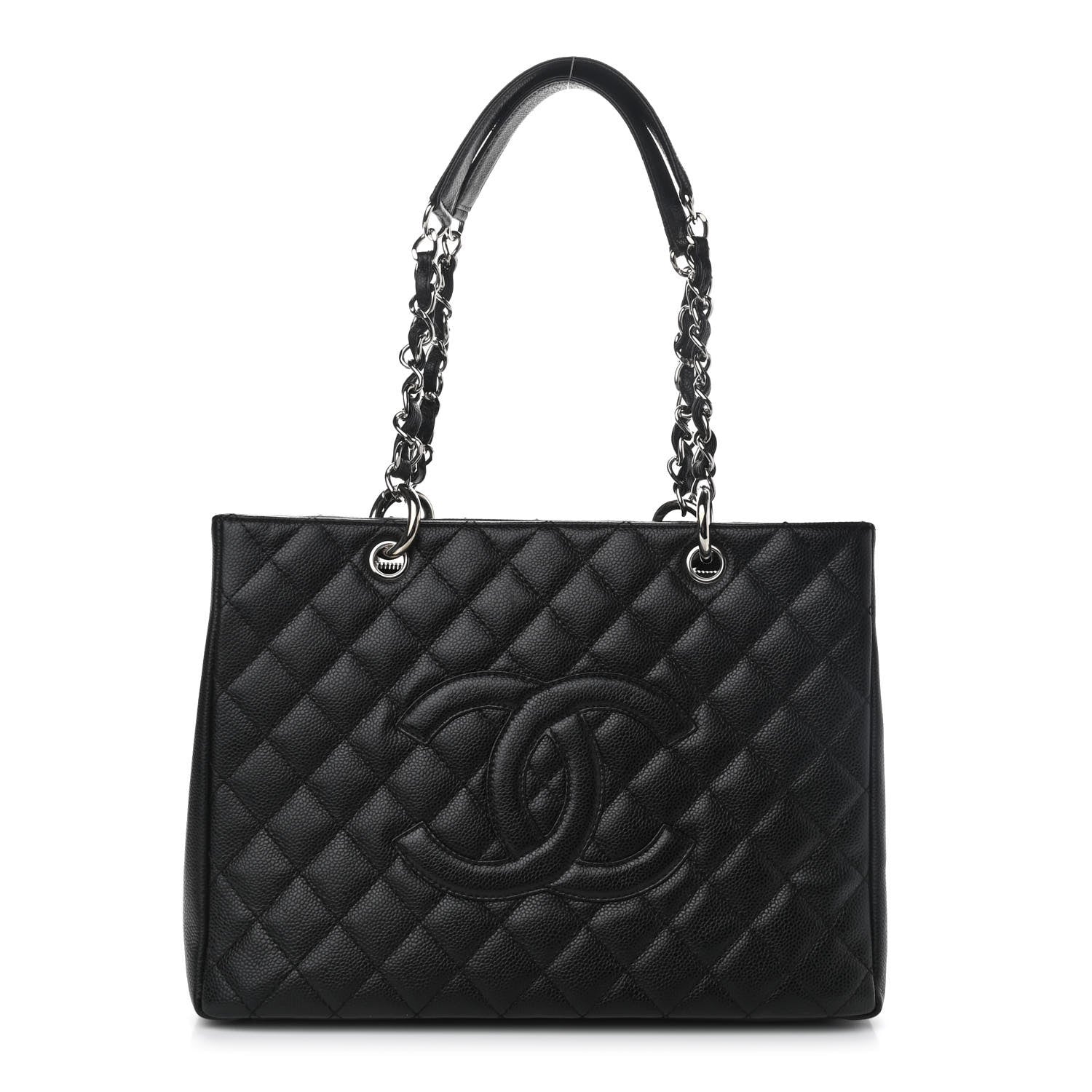 Chanel Caviar Quilted Grand Shopping Tote GST Black 1 of 11