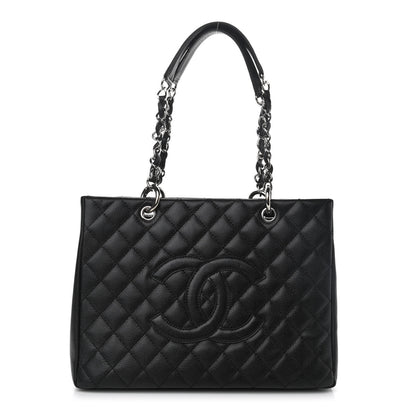 Chanel Caviar Quilted Grand Shopping Tote GST Black 1 of 11