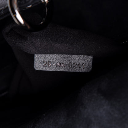Christian Dior Lambskin Cannage Medium Lady Dior Black 7 of 10