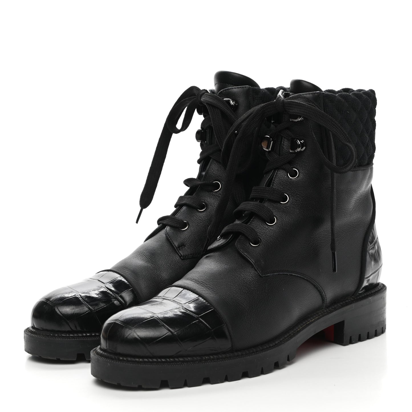 Calfskin Mayr Combat Boots 38.5 Black