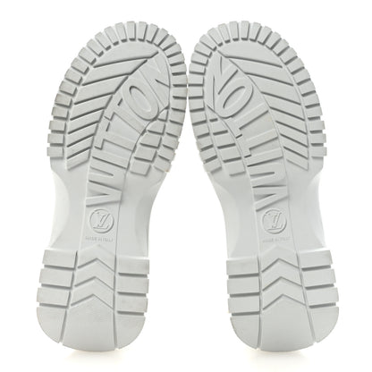 Louis Vuitton Calfskin Ruby Flat Ranger Boots 38 White 6 of 9