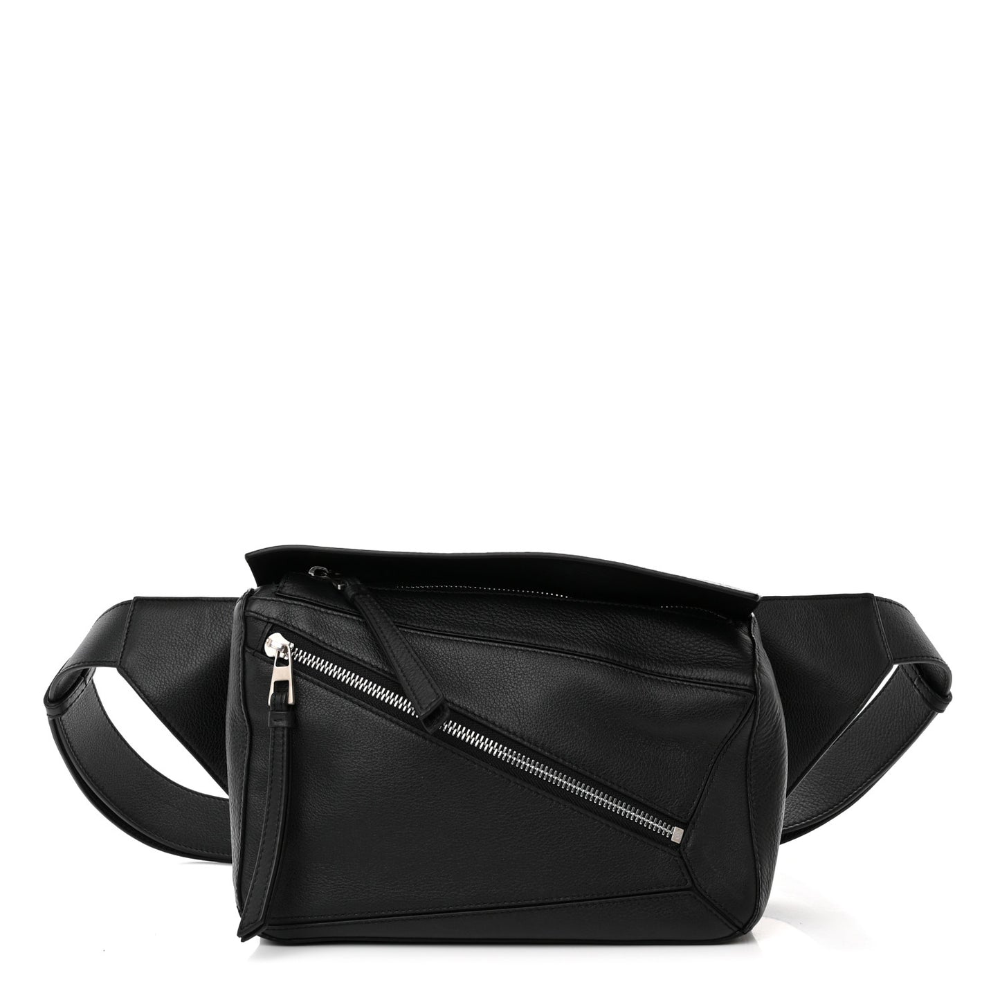 Calfskin Small Puzzle Bumbag Black