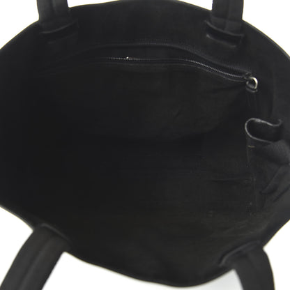 Prada Vitello Lux Logo Tote Black 5 of 10