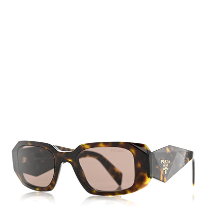 Prada Acetate Symbole Marbled Sunglasses SPR 17W Tortoise 1 of 8