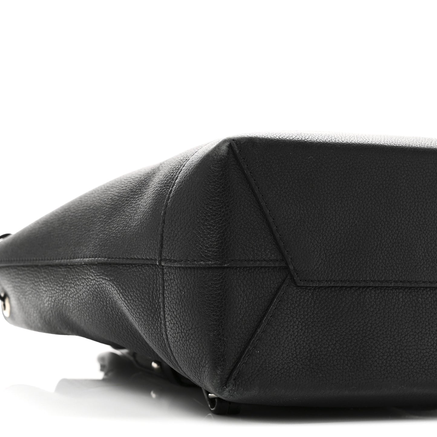 Calfskin Lockme Backpack Black