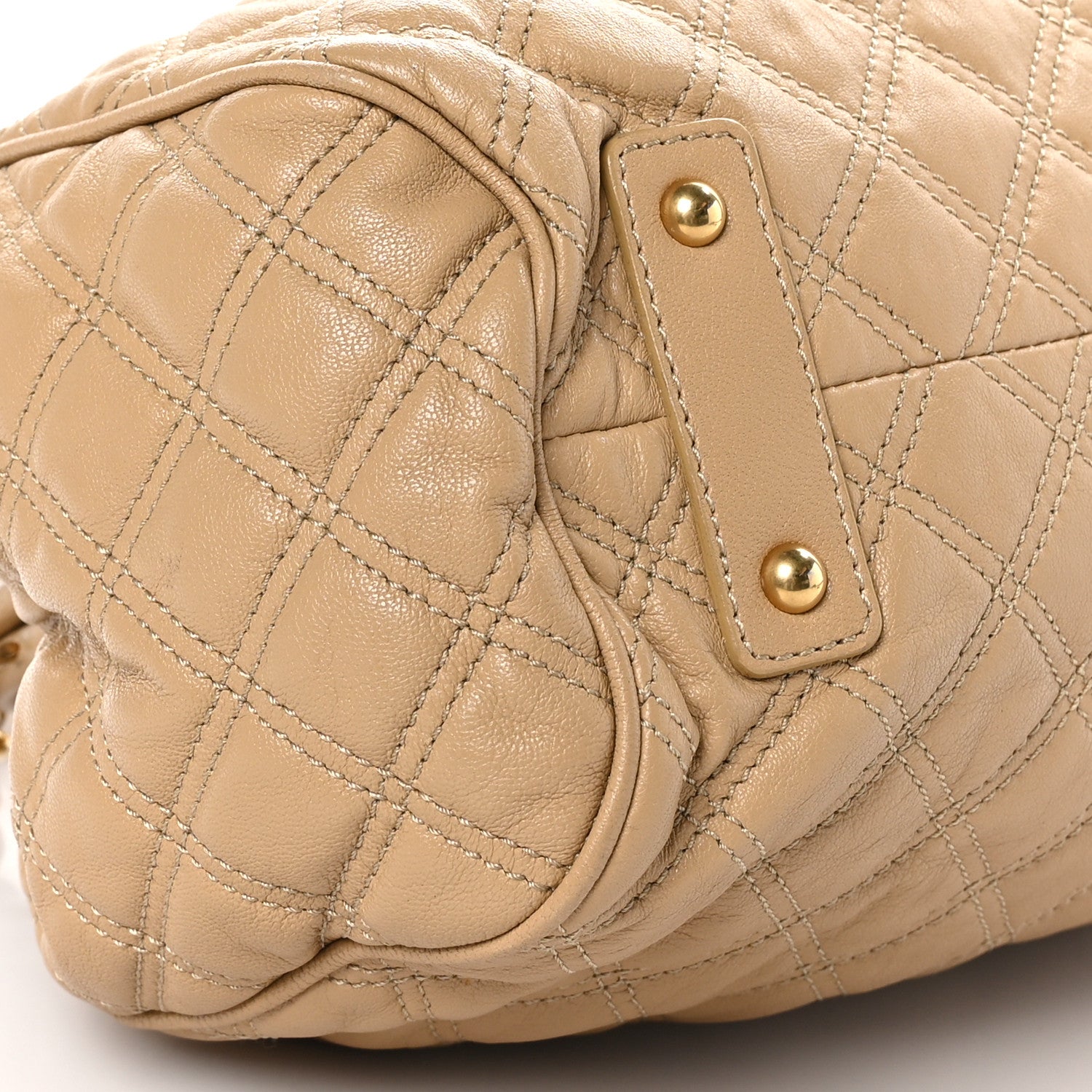 Marc Jacobs Calfskin Quilted Stam Beige 7 of 8