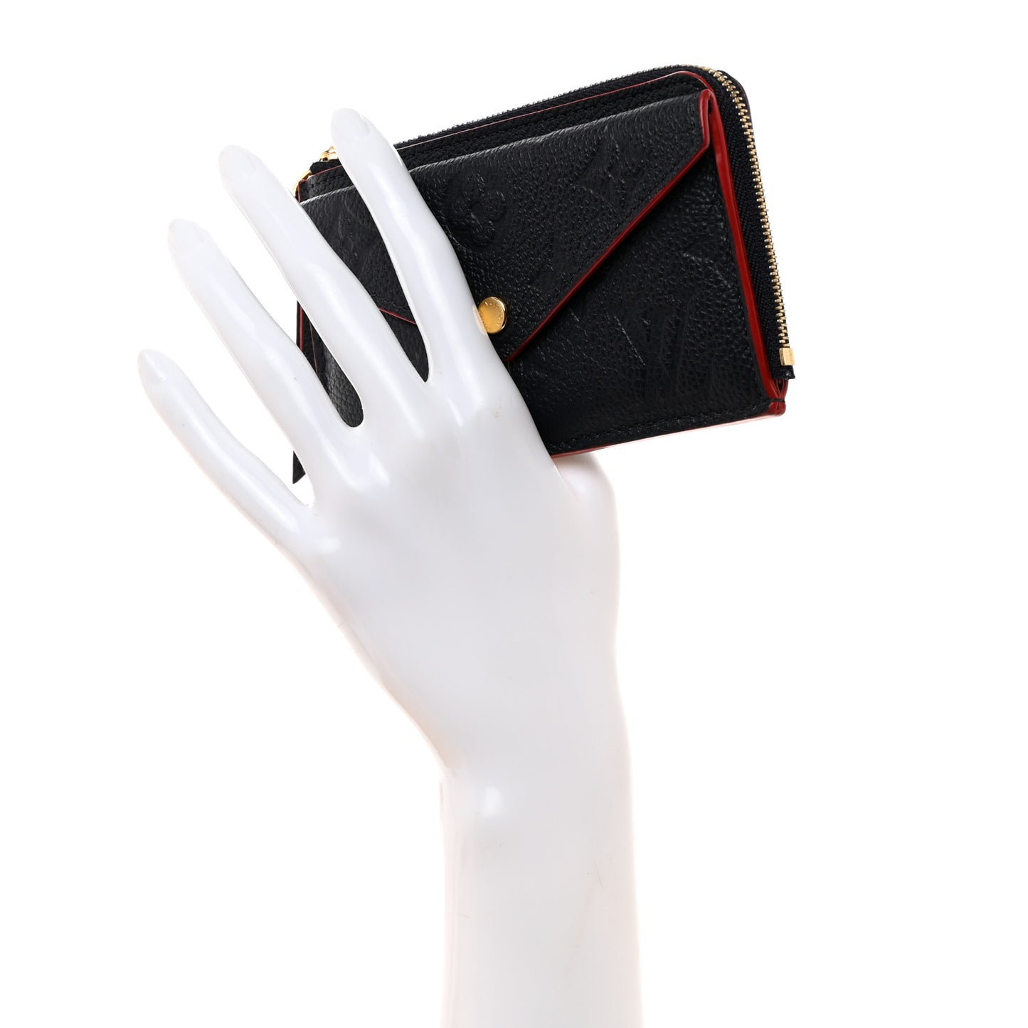 Empreinte Recto Verso Card Holder Marine Rouge