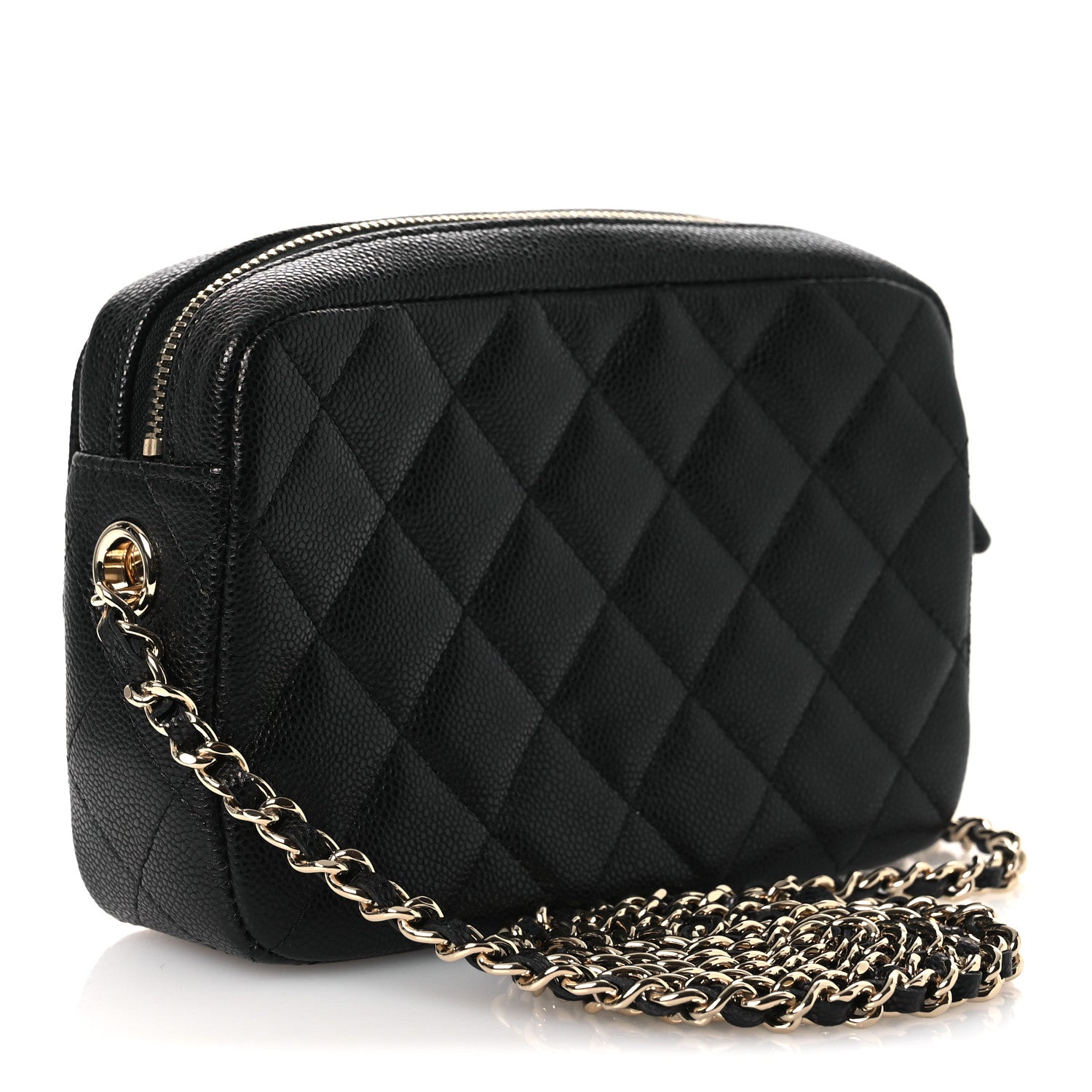 Chanel Caviar Quilted Chain Camera Bag Black 3 of 10