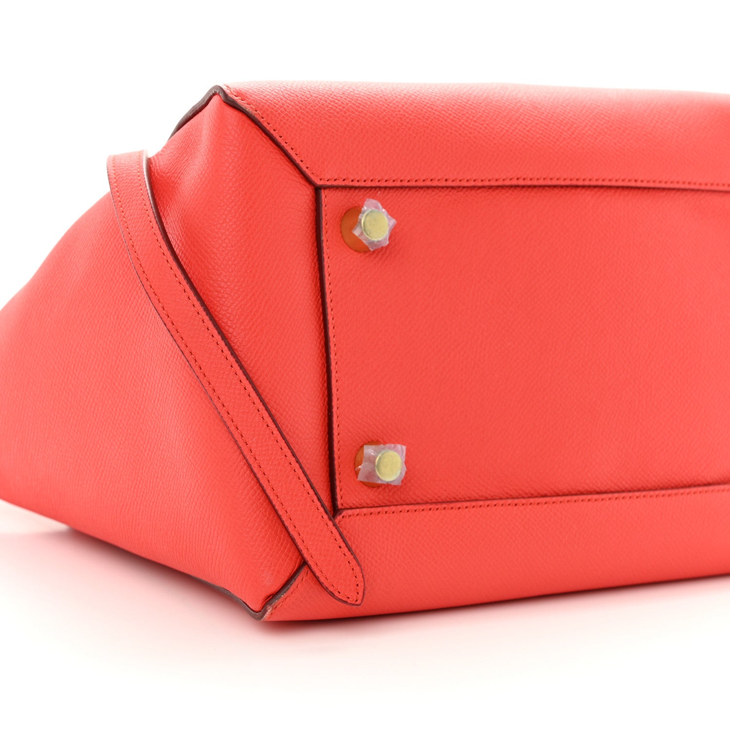 Celine Grained Calfskin Mini Belt Bag Coral Orange 8 of 10