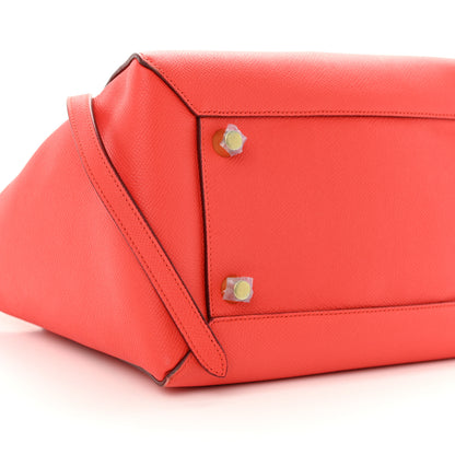 Celine Grained Calfskin Mini Belt Bag Coral Orange 8 of 10