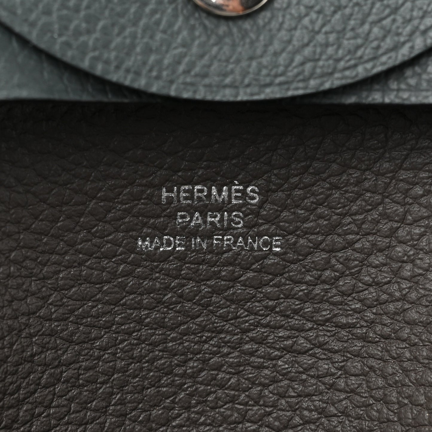 Evercolor Verso Bastia Coin Purse Vert Amande Gris Meyer