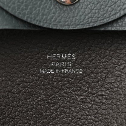 Hermes Evercolor Verso Bastia Coin Purse Vert Amande Gris Meyer 7 of 10