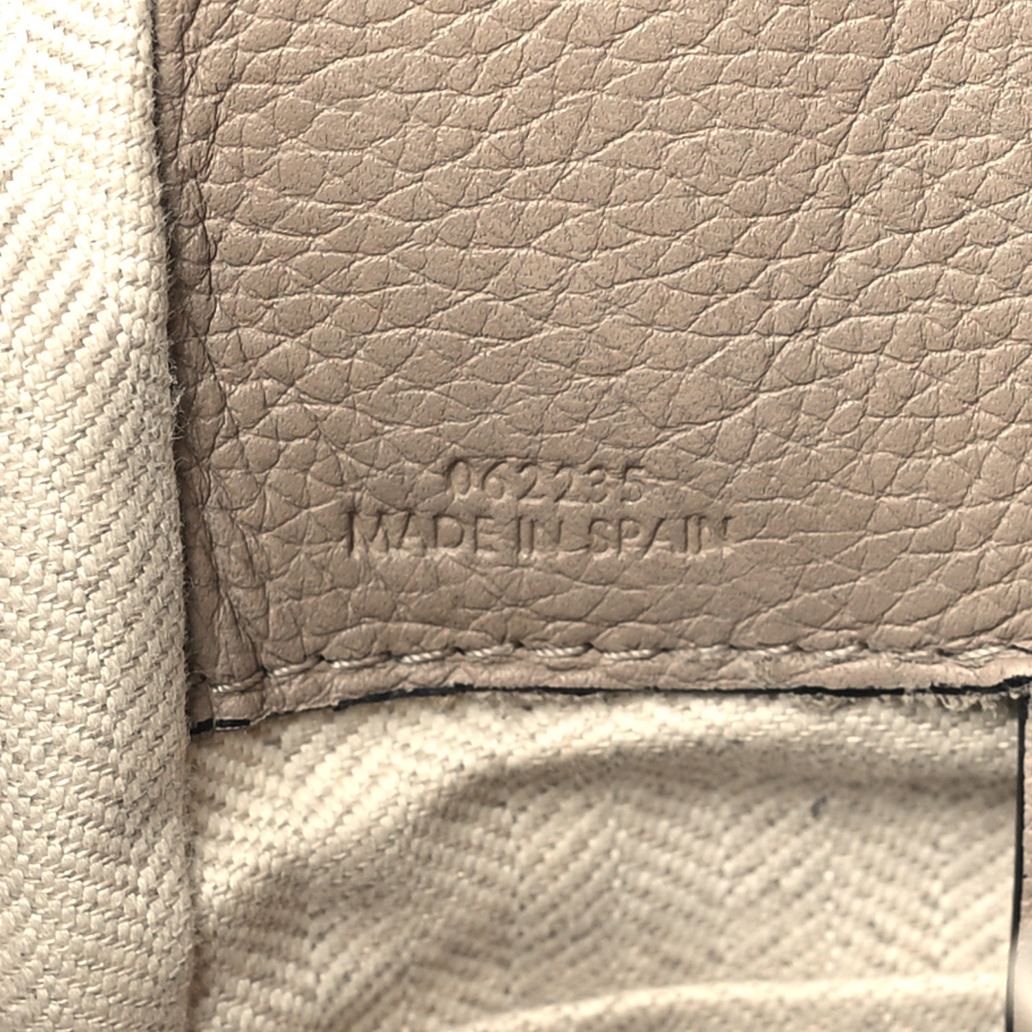 Loewe Soft Grained Calfskin Compact Hammock Shoulder Bag Sand 7 of 9