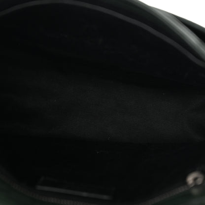 Saint Laurent Crinkled Lambskin Matelasse Monogram Medium Niki Chain Satchel Dark Green 5 of 11