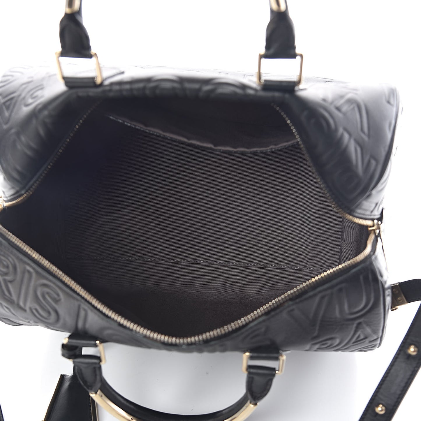 Calfskin Embossed Speedy Cube 30 Black