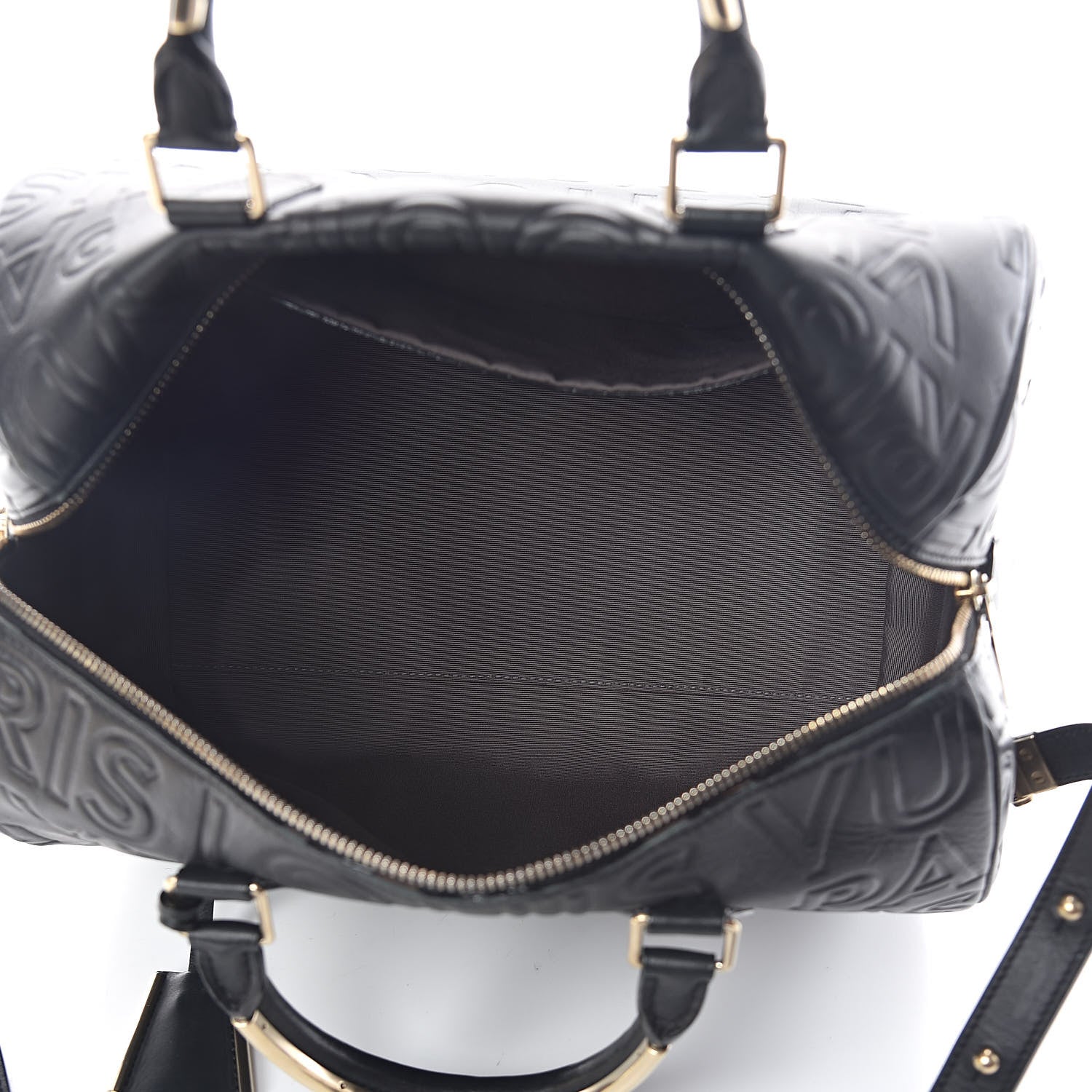 Louis Vuitton Calfskin Embossed Speedy Cube 30 Black 5 of 14