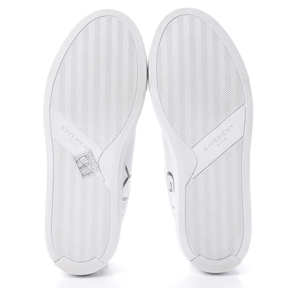 Givenchy Calfskin Reverse Logo Womens Urban Street Sneakers 37 White 5 of 8