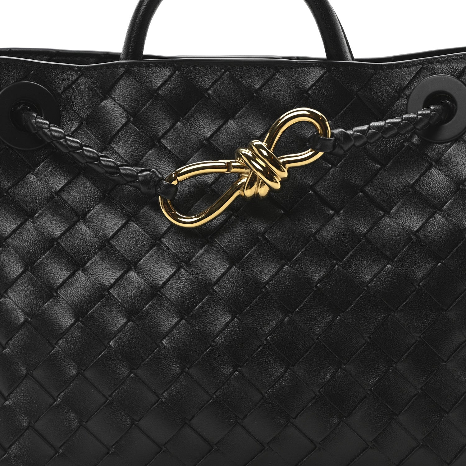 Bottega Veneta Nappa Intrecciato Small Andiamo Shoulder Bag Black 7 of 10