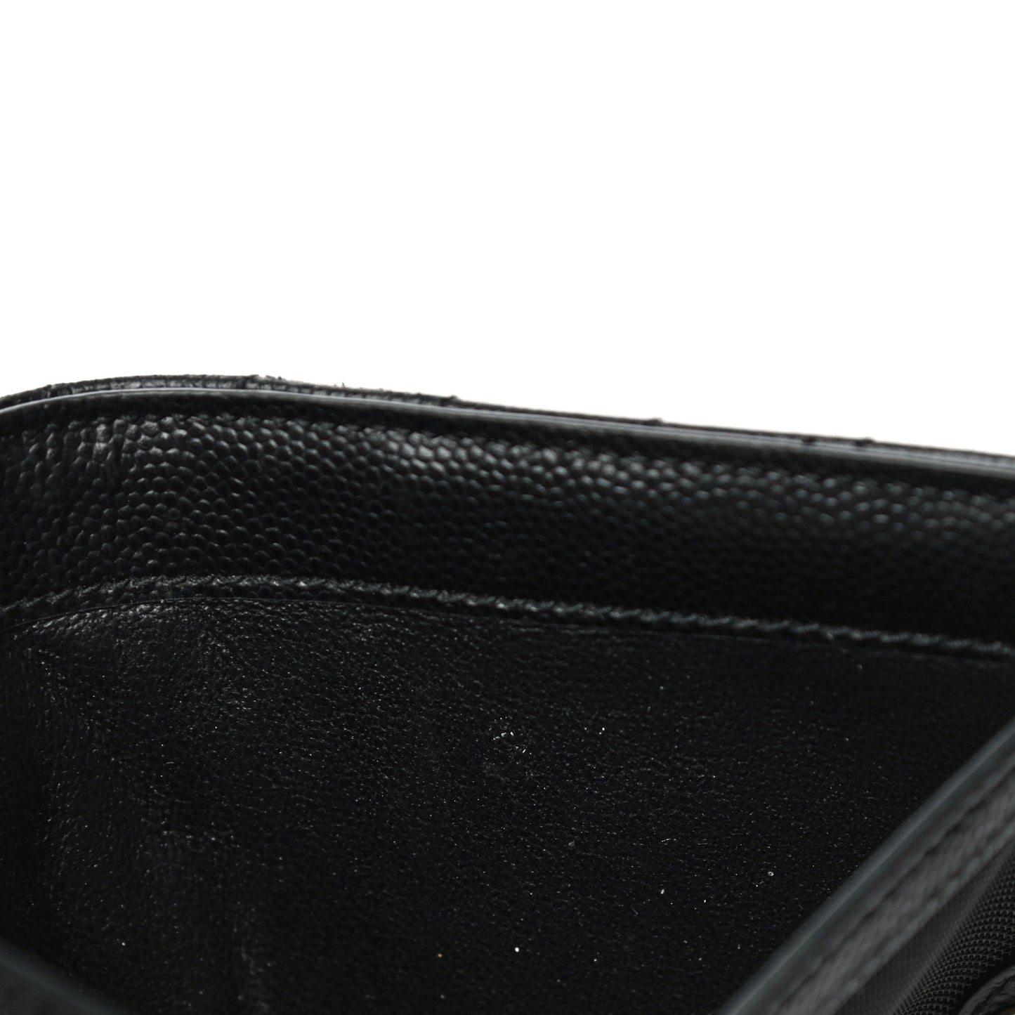 Grain De Poudre Matelasse Chevron Monogram Zipped Card Case Black