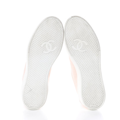 Chanel Canvas Womens Sneakers 38 Light Pink 5 of 7
