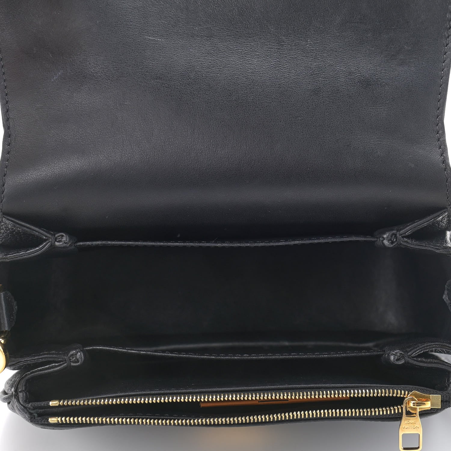 Louis Vuitton Grained Calfskin Vivienne NM Black 4 of 9