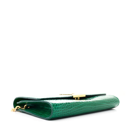 Louis Vuitton Alligator Chain Louise GM Emerald 4 of 10