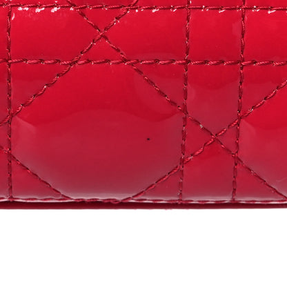 Christian Dior Patent Cannage Medium Lady Dior Red 17 of 17