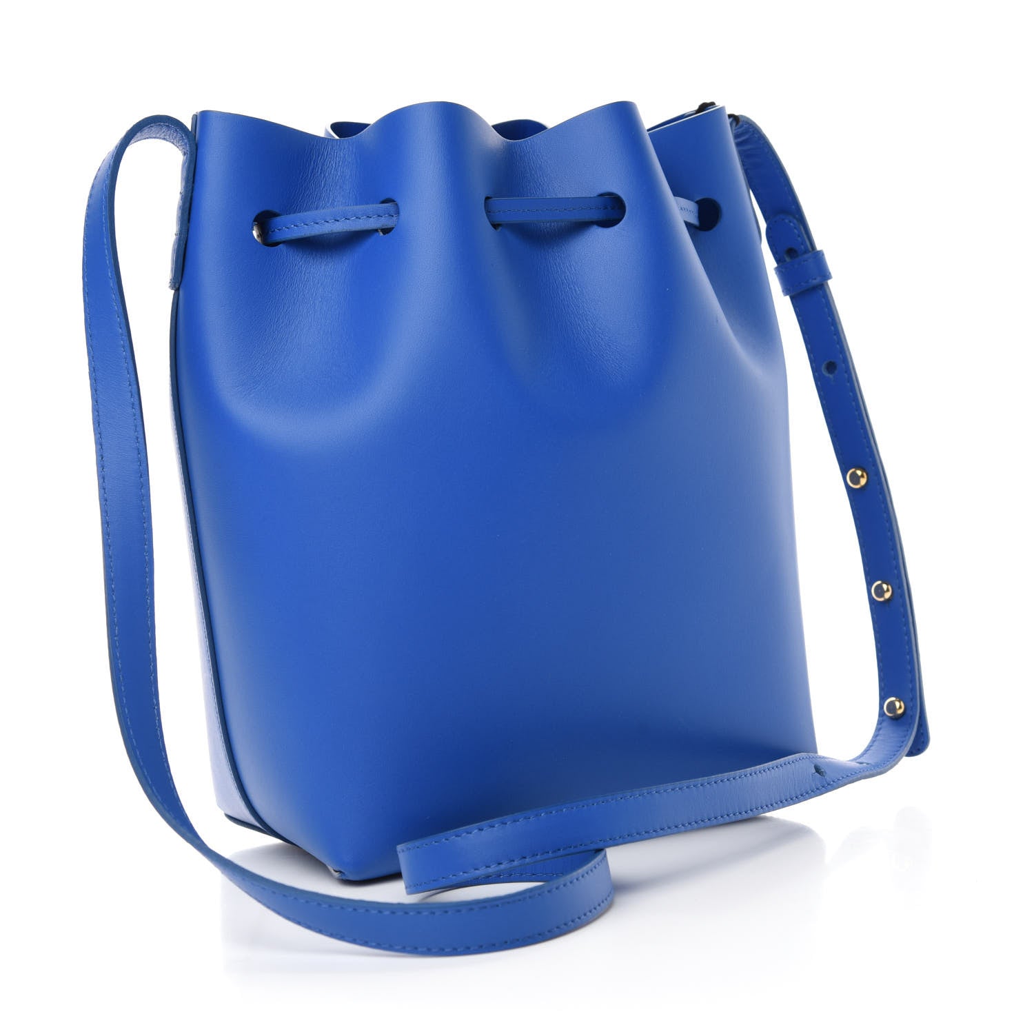 Mansur Gavriel Calfskin Mini Bucket Bag Royal 3 of 10