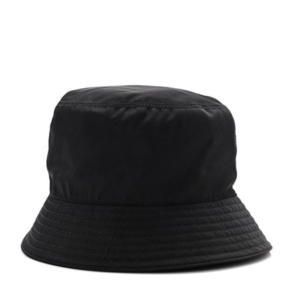 Prada Re-Nylon Metal Triangle Logo Womens Bucket Hat M Black 4 of 6