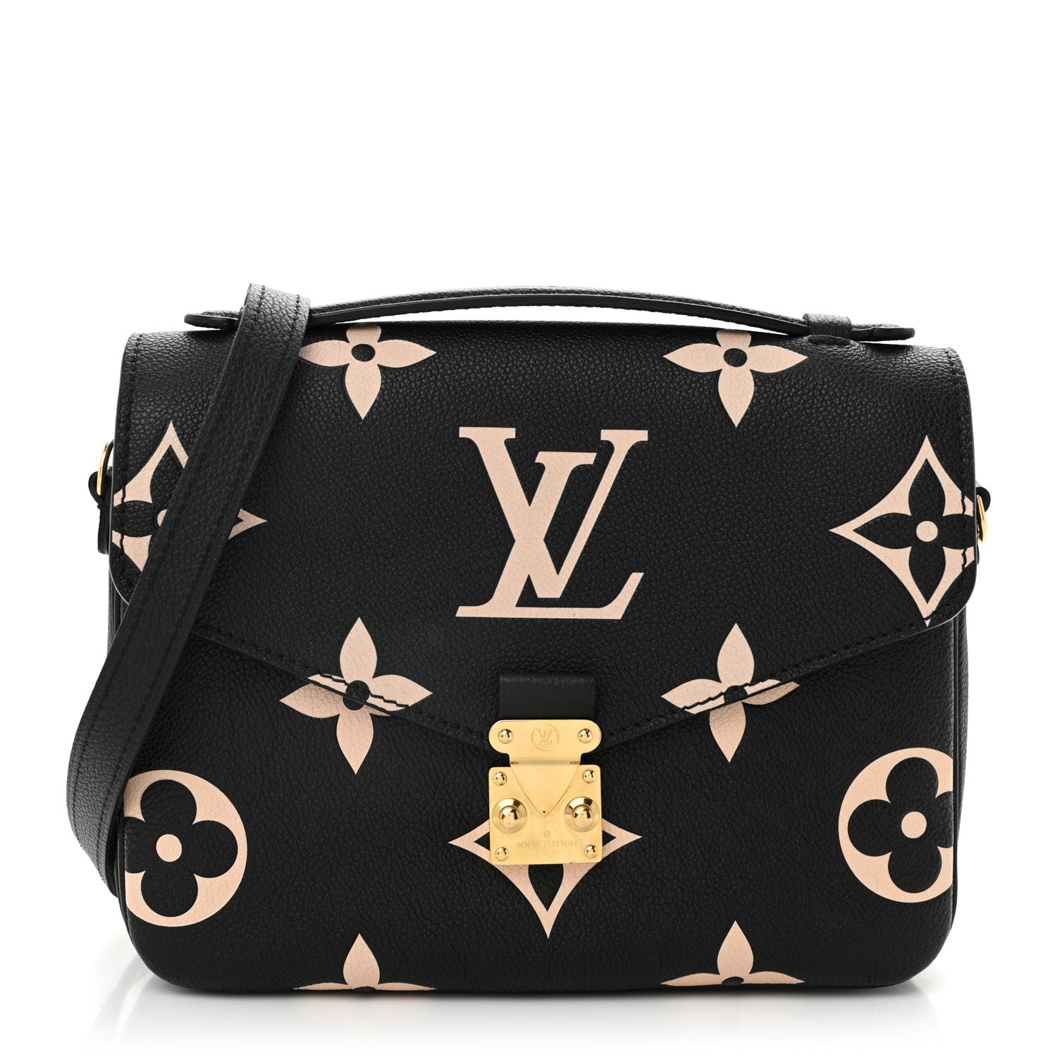 Louis Vuitton Empreinte Monogram Giant Pochette Metis Black Beige 1 of 23