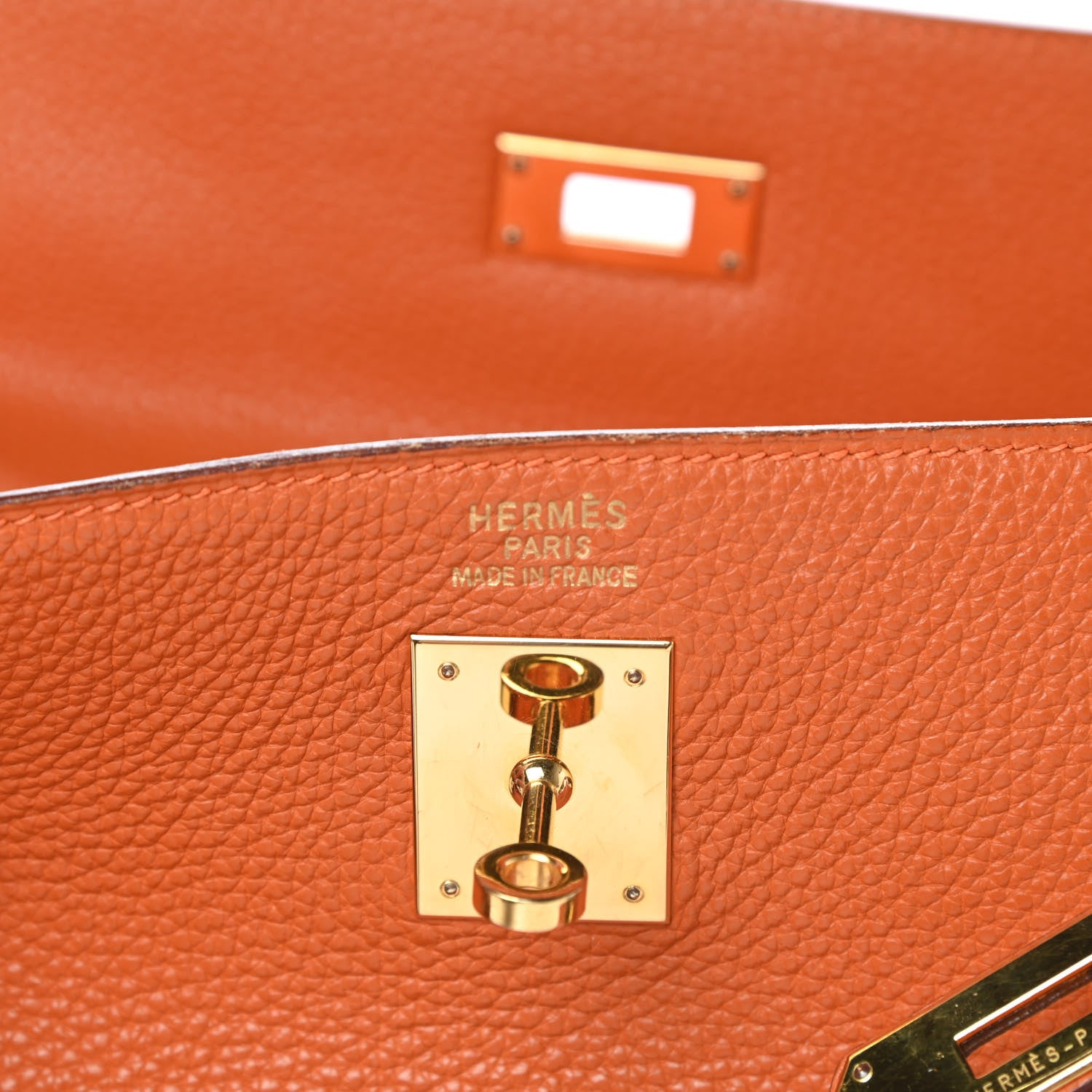 Hermes Togo Kelly Sellier 35 Orange 6 of 19