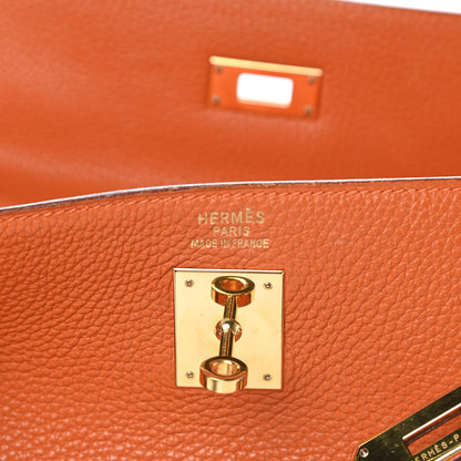 Hermes Togo Kelly Sellier 35 Orange 6 of 19