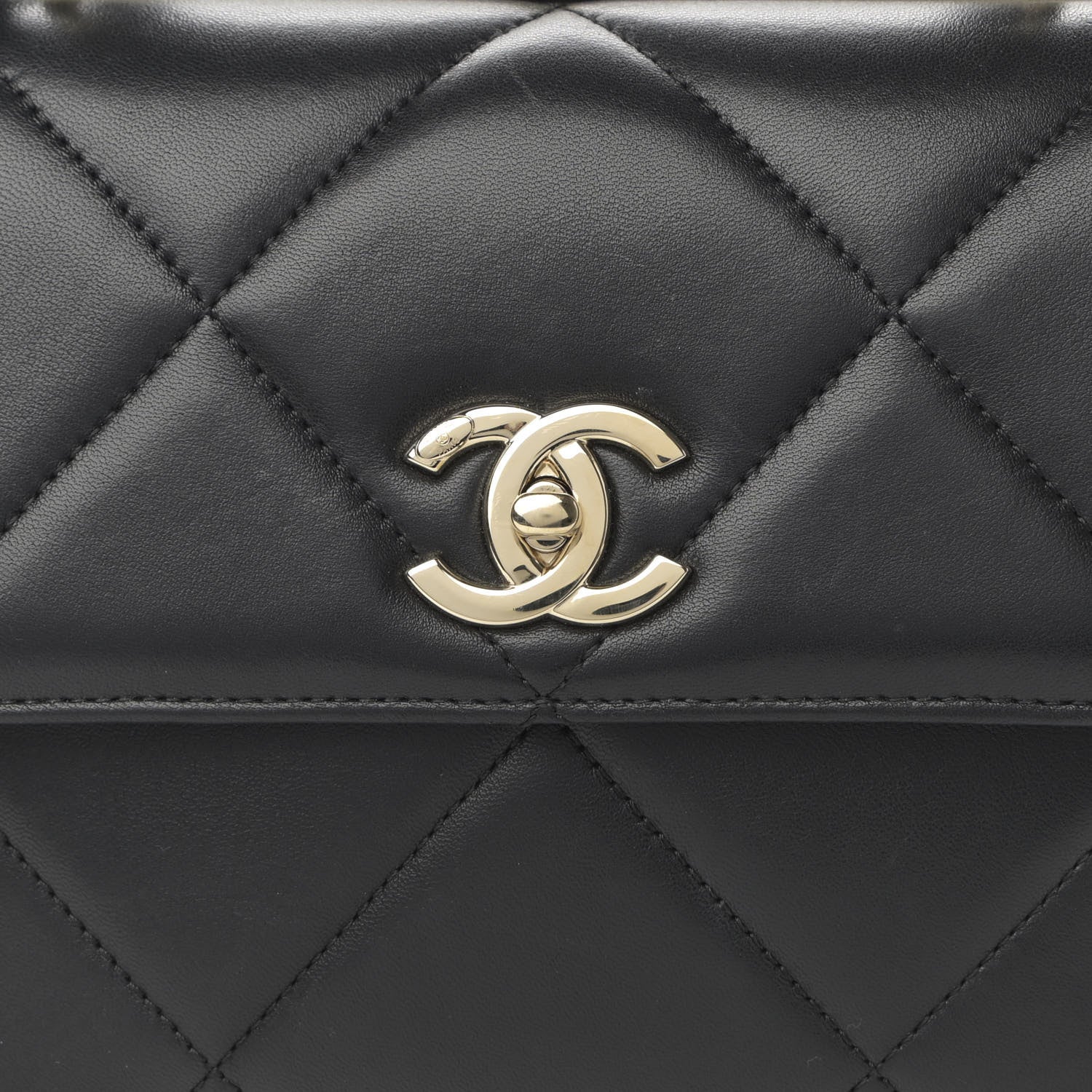 Chanel Lambskin Quilted Small Trendy CC Dual Handle Flap Bag Black 8 of 13