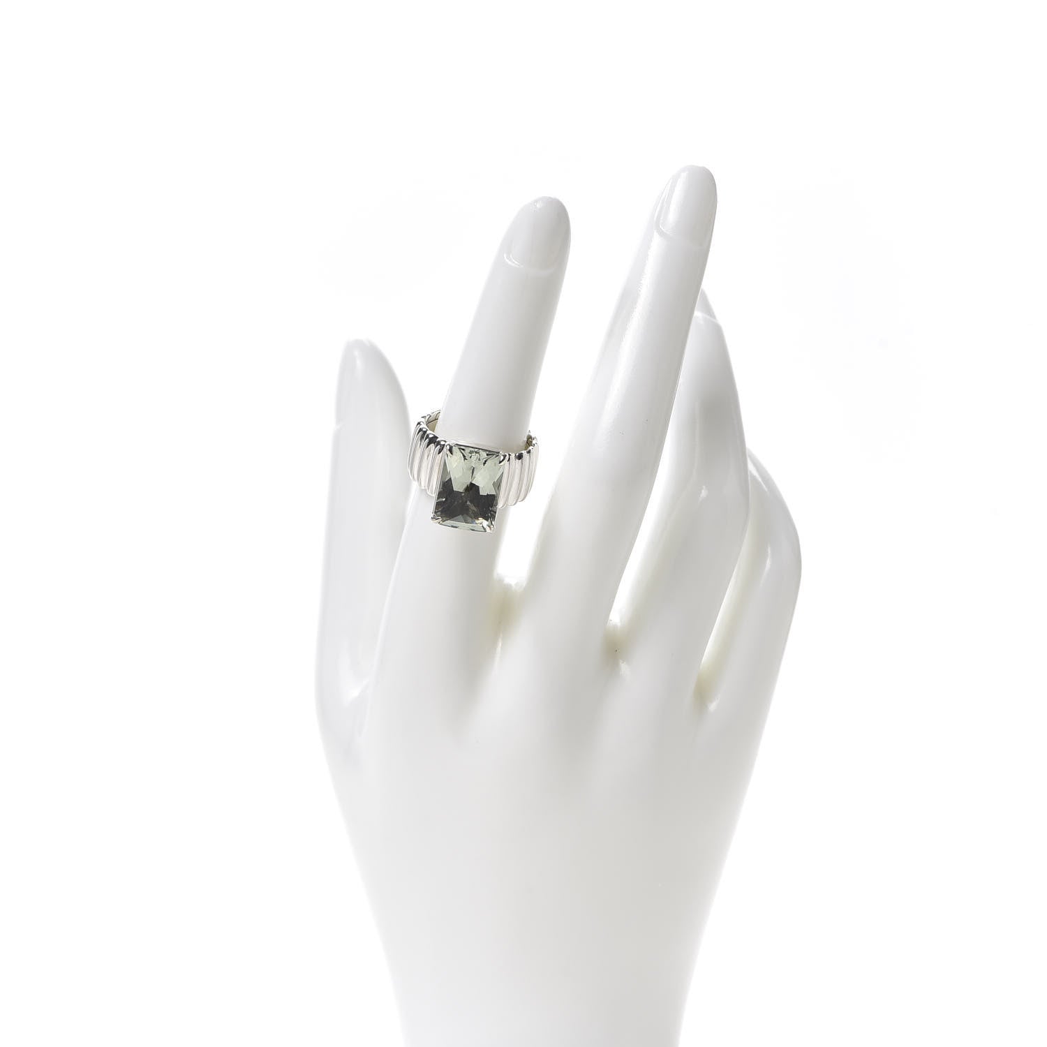 John Hardy Sterling Silver Prasiolite Ring 55 7.25 2 of 5
