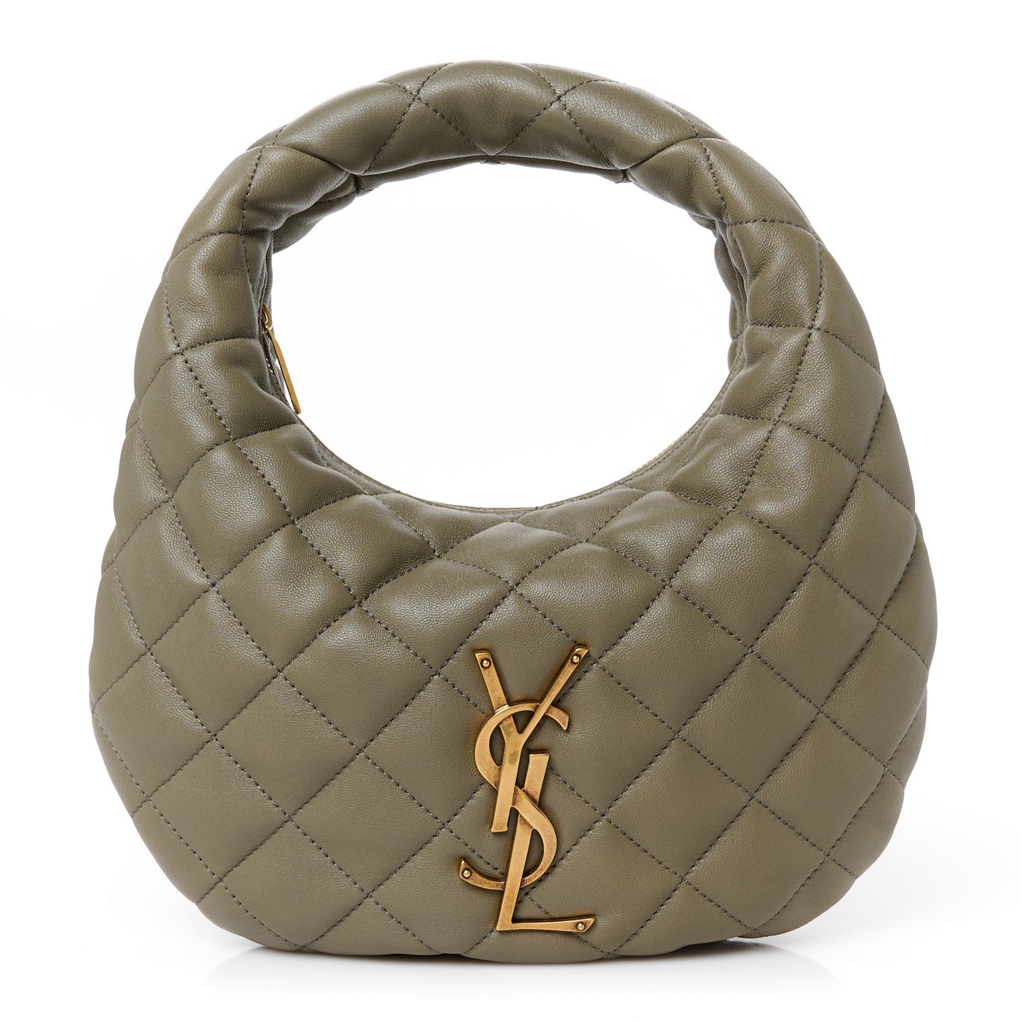 Lambskin Quilted Icarino Bag Dark Strong Moss
