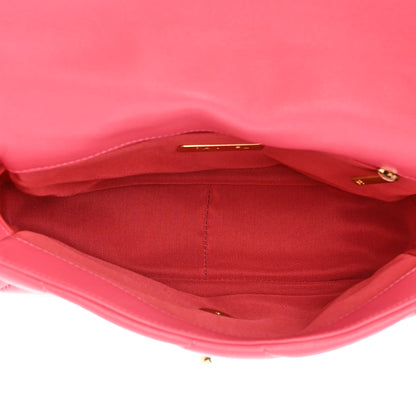 Chanel Lambskin Quilted Medium Chanel 19 Flap Pink 5 of 11