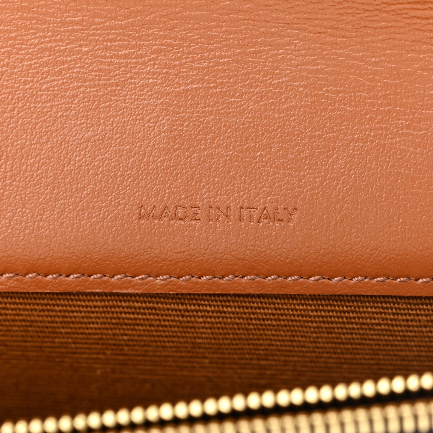 Triomphe Canvas Lambskin Wallet On Strap Tan