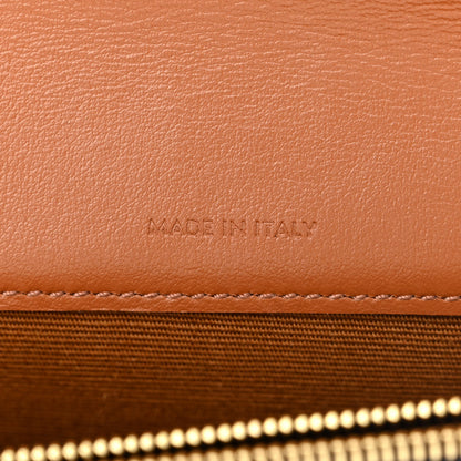 Celine Triomphe Canvas Lambskin Wallet On Strap Tan 7 of 11