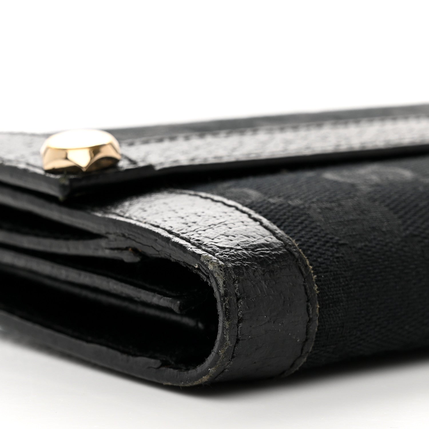 Gucci Monogram Continental Charmy Wallet Black 9 of 9