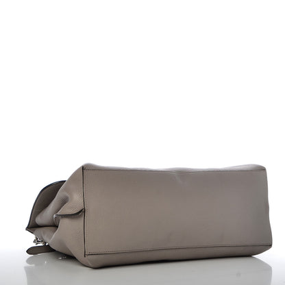 Gucci Cellarius Calfskin Large Bamboo Daily Top Handle Bag Storm Grey 5 of 9
