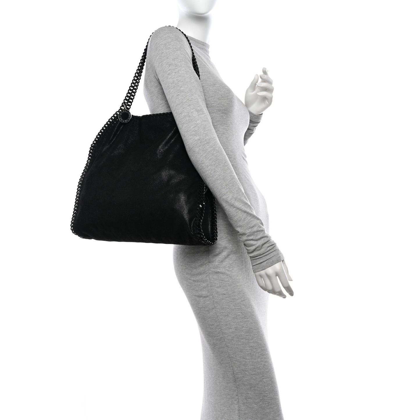 Shaggy Deer Small Falabella Tote Black