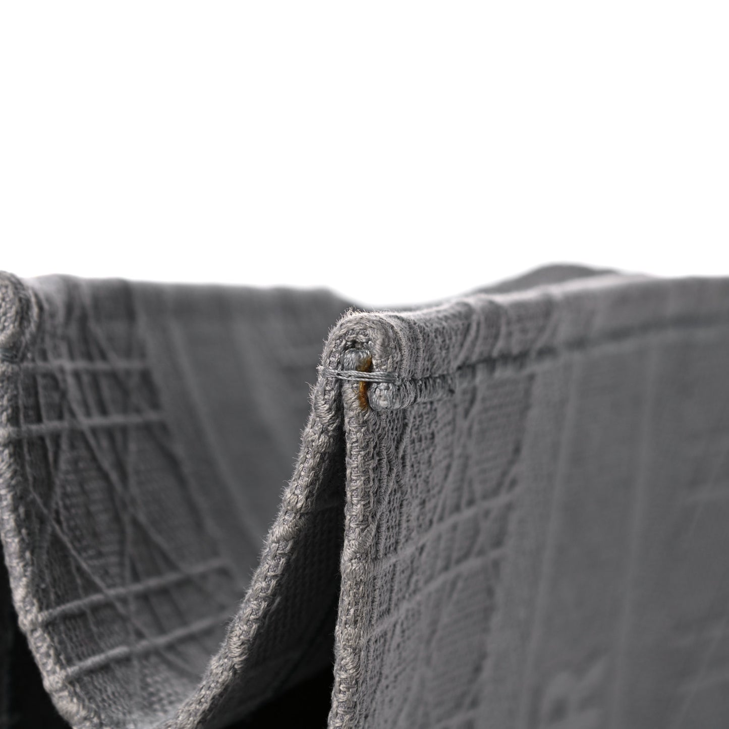 Canvas Embroidered Cannage Medium Book Tote Stone