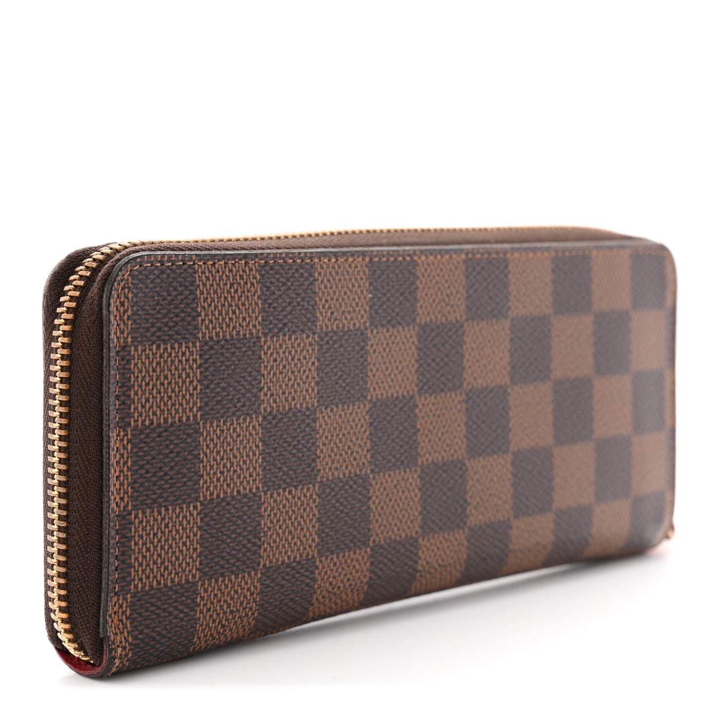 Damier Ebene Clemence Wallet Cherry
