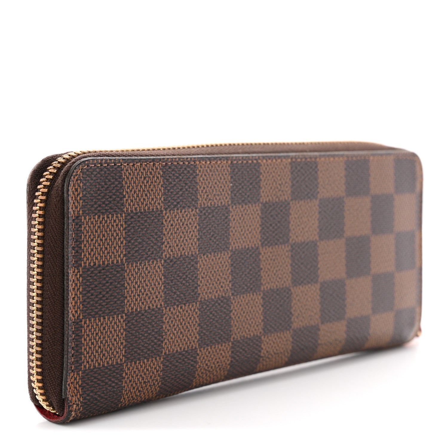 Louis Vuitton Damier Ebene Clemence Wallet Cherry 3 of 9