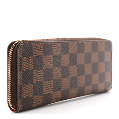 Louis Vuitton Damier Ebene Clemence Wallet Cherry 3 of 9
