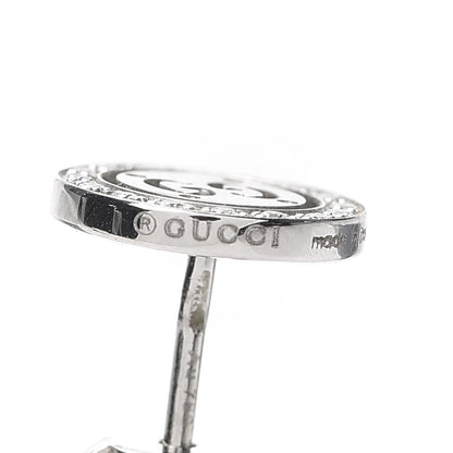 Gucci 18K White Gold Diamond Icon Twirl Stud Earrings 4 of 6