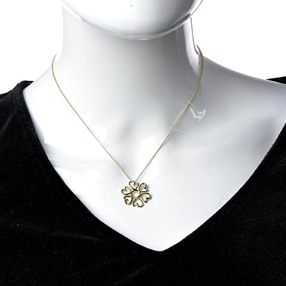 Tiffany 18K Yellow Gold Paloma Picasso Loving Hearts Pendant Necklace 2 of 6